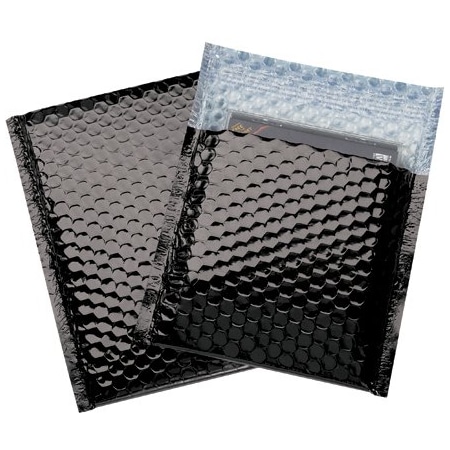 Bsc Preferred 7 x 6 3/4'' Black Glamour Bubble Mailers, 72PK BUY03998404